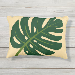 Monstera palmblad outdoor kussen voor plant liefhe