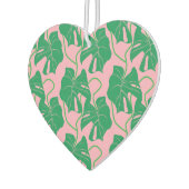 Monstera patroon in roze en groen luchtverfrisser (Links)