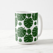 Monstera patroon  koffiemok (Voorkant rechts)