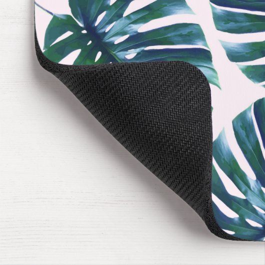 Monstera Pattern Mousepad Muismat (Hoek)