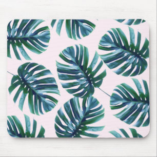 Monstera Pattern Mousepad Muismat