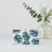 Monstera Pattern-Visitekaartjes Visitekaartje (Staand voorkant)