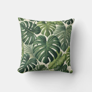 Monstera patterned cushion kussen