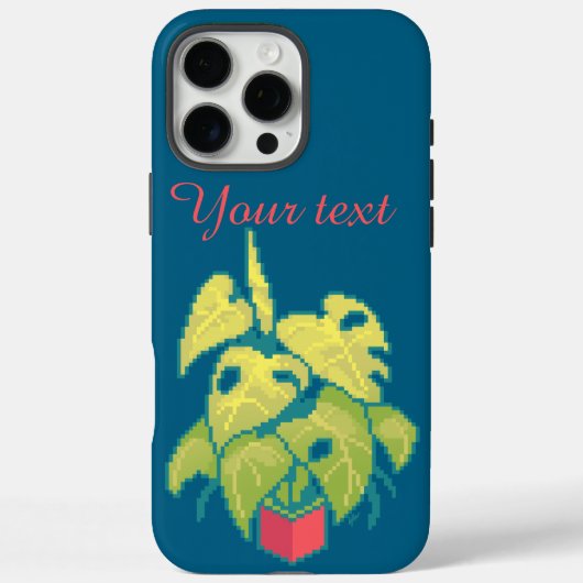 Monstera, pixel art Case-Mate iPhone case (Achterkant)