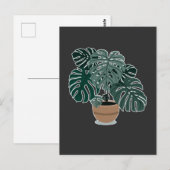 Monstera Plant Beauful Houseplant Briefkaart (Voorkant / Achterkant)