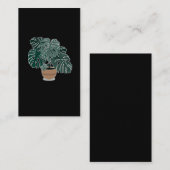 Monstera Plant Beauful Houseplant Visitekaartje (Voorkant / Achterkant)