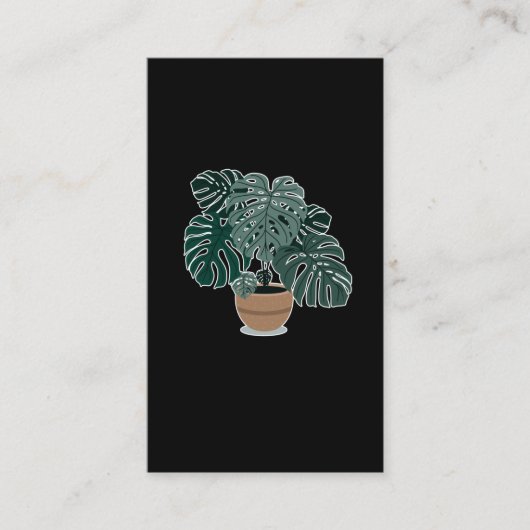 Monstera Plant Beauful Houseplant Visitekaartje (Voorkant)