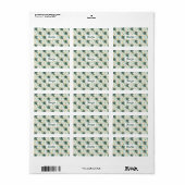 Monstera Plant Bedankt Label (Full Sheet)