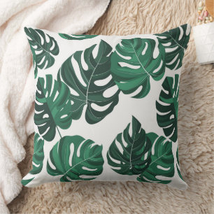 Monstera Plant Groene Worp Kussensloop Kussen