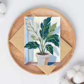 Monstera-Plant | Huisplant Groene Duim Schilderen Briefkaart