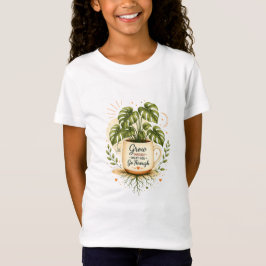 Monstera Plant in Koffiekop | Gezellige Botanische T-shirt