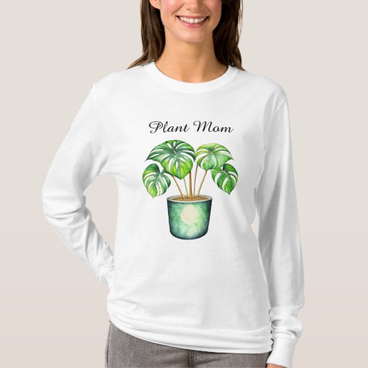 Monstera-plant | Plant Moeder T-shirt (Voorkant)