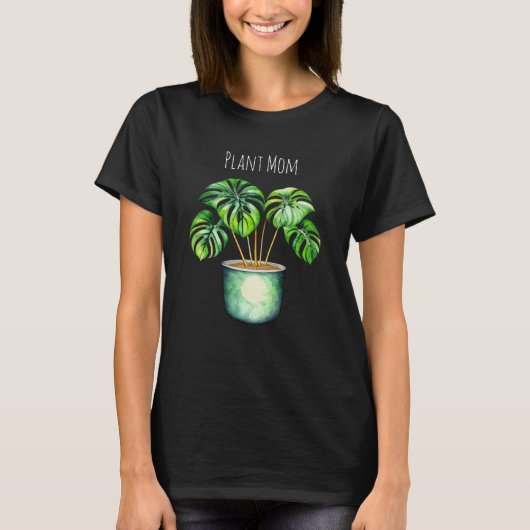 Monstera-plant | Plant Moeder T-shirt (Voorkant)
