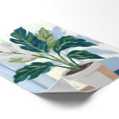 Monstera-Plant | Plantaardige botanische kunst Poster (Hoek)