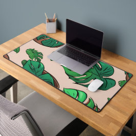 Monstera Plant Pot Pattern Art Bureaumat