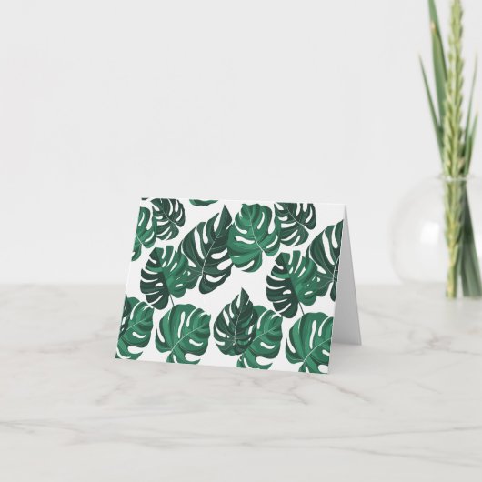 Monstera Plant Thema Lege Notitiekaarten (Voorkant)