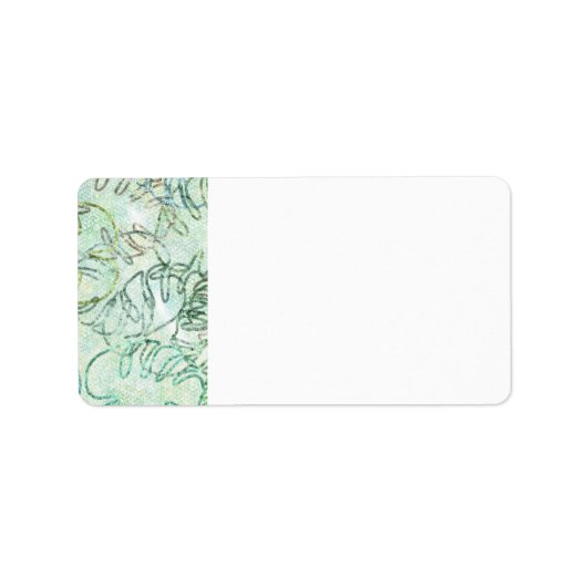 Monstera Plant Verzendadres Retourlabels Etiket (Voorkant)