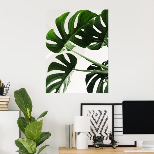 Monstera Poster (Thuiskantoor)