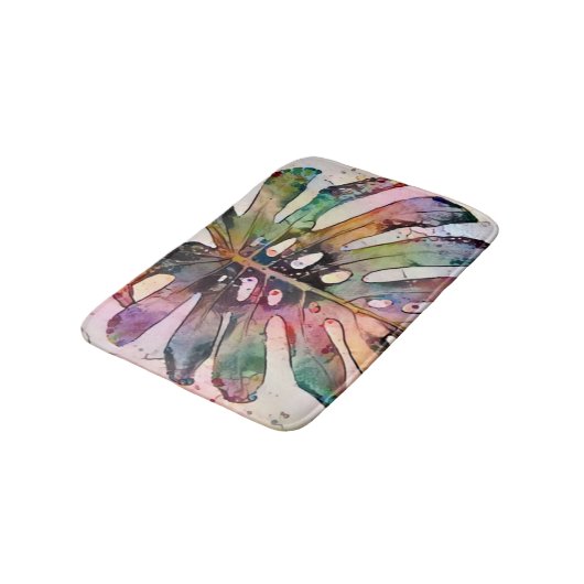Monstera Rainbow Badmat (Gekanteld)