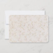 Monstera RSVP Wedding Insert Green & Gold Invitati Kaart (Achterkant)