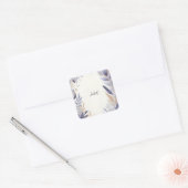 Monstera Smaragd Groen en Goud Vrijgezellenfeest Vierkante Sticker (Envelop)