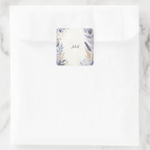 Monstera Smaragdgroene en gouden bruidsshower Vierkante Sticker (Tas)