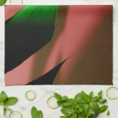 Monstera Swiss Cheese Plant red green Dish Theedoek (Gevouwen)