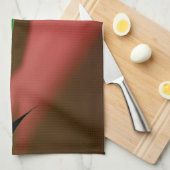 Monstera Swiss Cheese Plant red green Dish Theedoek (Quarter Fold)