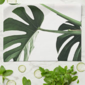 Monstera Swiss Cheese Plant Tropical Dish Theedoek (Gevouwen)