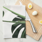 Monstera Swiss Cheese Plant Tropical Dish Theedoek (Quarter Fold)