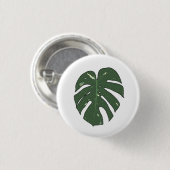 Monstera Thai Constellation Ronde Button 3,2 Cm (Voorkant /achterkant)