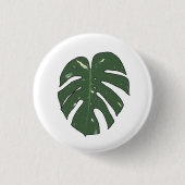 Monstera Thai Constellation Ronde Button 3,2 Cm (Voorkant)