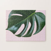 Monstera Tropical Leaf Legpuzzel (Horizontaal)