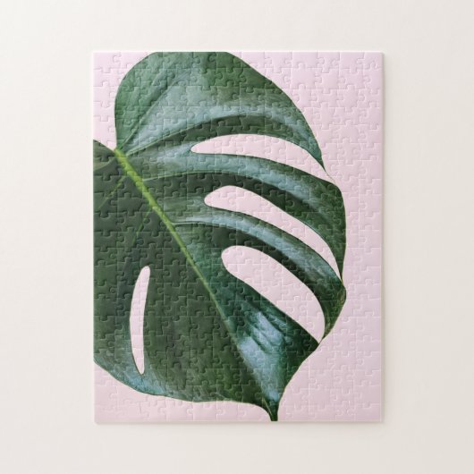 Monstera Tropical Leaf Legpuzzel (Verticaal)