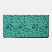 Monstera Tropical Leaf Pattern Bureaumat (Voorkant)