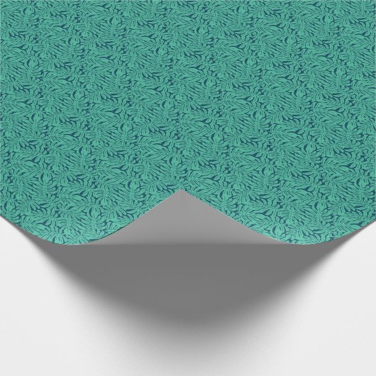 Monstera Tropical Leaf Pattern Cadeaupapier (Hoek)