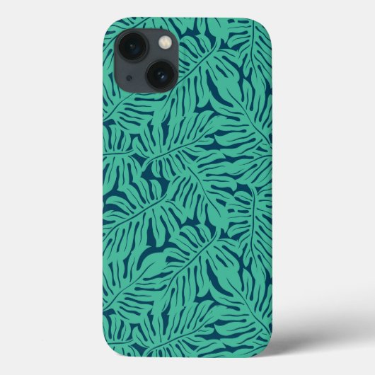Monstera Tropical Leaf Pattern Case-Mate iPhone Case (Achterkant)