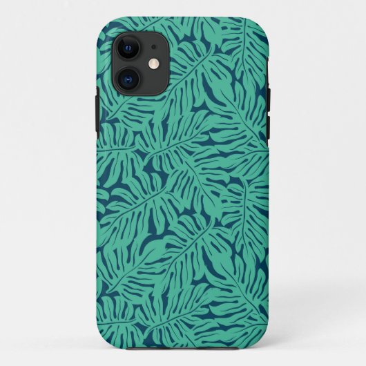 Monstera Tropical Leaf Pattern Case-Mate iPhone Case (Achterkant)