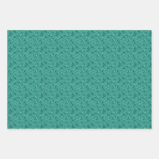 Monstera Tropical Leaf Pattern Inpakpapier Vel (Voorkant 2)