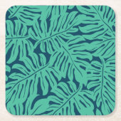 Monstera Tropical Leaf Pattern Kartonnen Onderzetters (Voorkant)