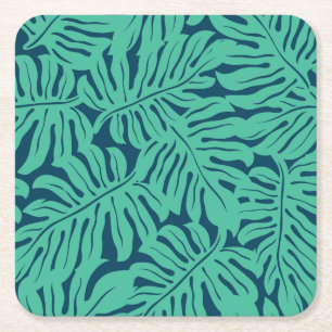 Monstera Tropical Leaf Pattern Kartonnen Onderzetters