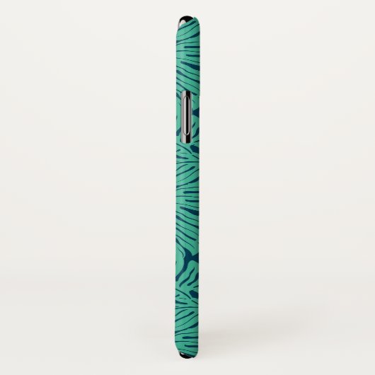 Monstera Tropical Leaf Pattern | Monogram Case-Mate iPhone Case (Achterkant / rechts)