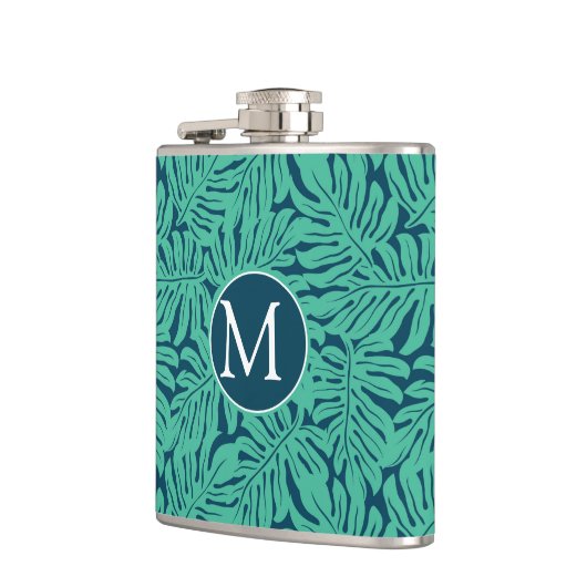 Monstera Tropical Leaf Pattern | Monogram Heupfles (Links)