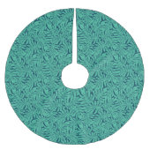 Monstera Tropical Leaf Pattern | Monogram Kerstboom Rok (Voorkant)