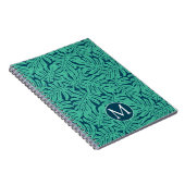 Monstera Tropical Leaf Pattern | Monogram Notitieboek (Rechterzijde)