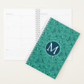 Monstera Tropical Leaf Pattern | Monogram Planner (Display)