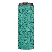 Monstera Tropical Leaf Pattern | Monogram Thermosbeker (Achterkant)