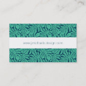 Monstera Tropical Leaf Pattern | Monogram Visitekaartje (Achterkant)