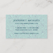 Monstera Tropical Leaf Pattern | Monogram Visitekaartje (Achterkant)