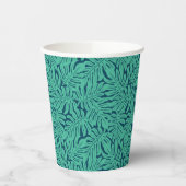 Monstera Tropical Leaf Pattern Papieren Bekers (Links)